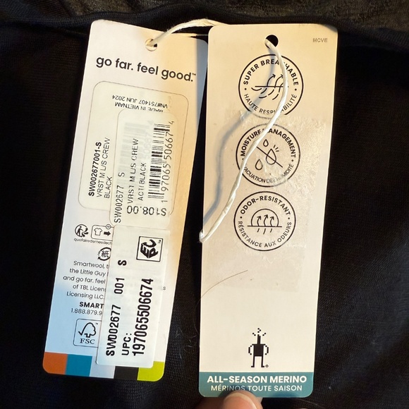 Smartwool Long Sleeve Crew Shirt Size Medium - Picture 8 of 8